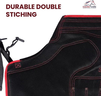 New Equine Care Farrier Apron Chaps – Cowhide Leather & 500 GSM Canvas - Image 1 of 3