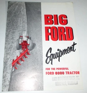 Brochure vendita trattore Ford 6000 "GRANDE EQUIPAGGIAMENTO" AD-8405 1961 Ladd Dodgeville WI - Foto 1 di 5