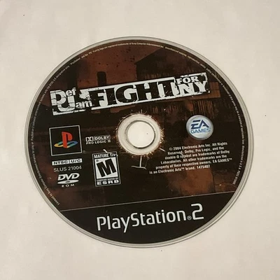 🎮Def Jam Fight for NY PlayStation 2 PS2 Disc Only ✅已测试💿Resurfaced🎮请参阅图片 — 第 1/4 张图片