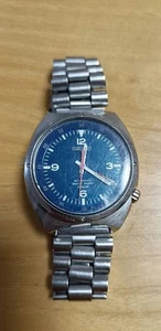 Seiko S-Wave SKX295 Automatic Watch Blue Dial Stainless Steel 40mm Used - Picture 1 of 2