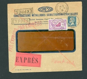 Francia Express Carta Estrasburgo a Görlitz 1930 - Imagen 1 de 2