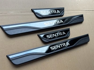 Accesorios de coche para Nissan Sentra autopartes umbral puerta placa rasguño protectores X4 Foto 1 de 4
