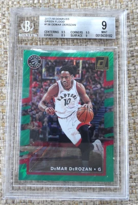 Donruss Green Flood #136 2017-18 Demar Derozan BCS-9 G-553 Foto 1 de 3