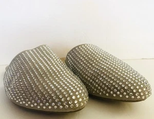 Torrid Sz 8W Blingy Sparkle Studs Fabric Upper Slip On Mule - Picture 1 of 7