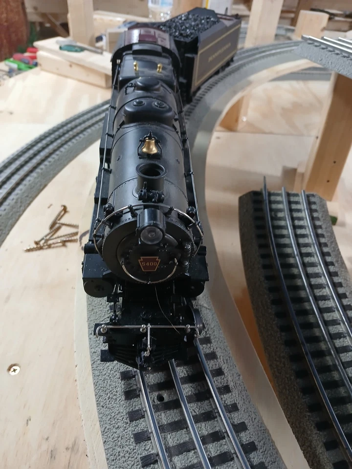 MTH O MT-3018LP PENNSYLVANIA K-4S 5400 PROTO SOUND DIECAST LOCO AND TENDER, OB - Image 1 of 4