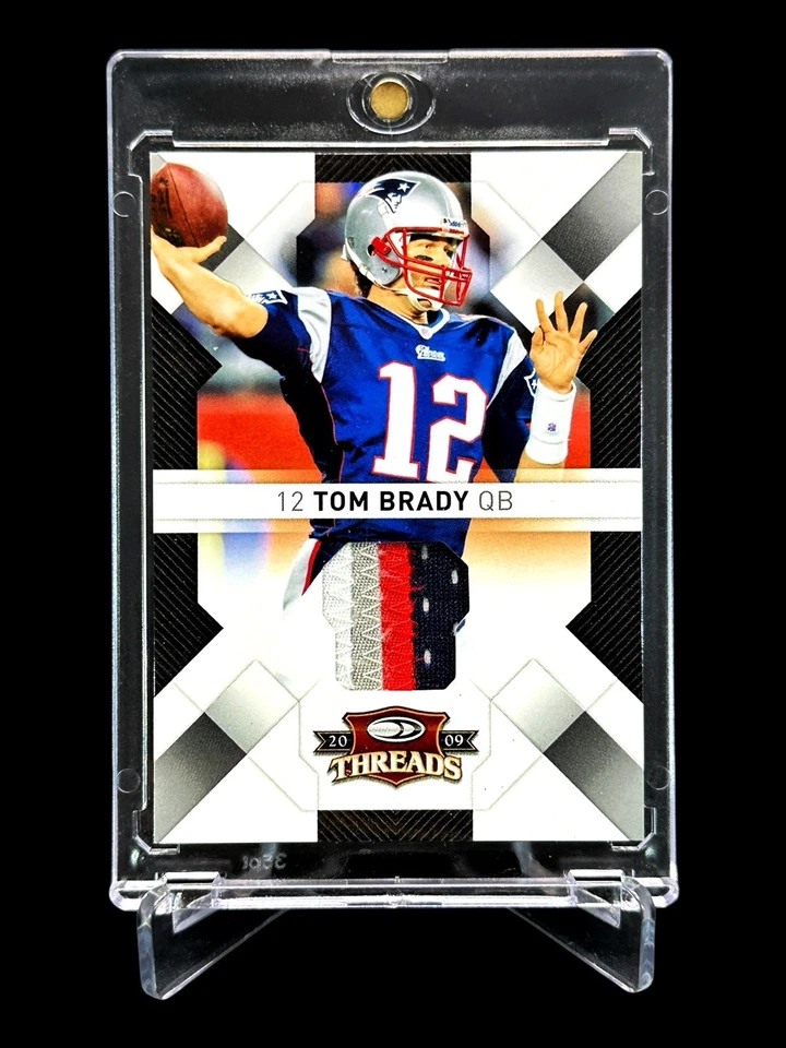 2009 Donruss Threads TOM BRADY /50 GAME WORN 4 Color JERSEY Patch🔥ULTRA RARE🔥 - Image 1 of 4