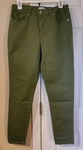 Crown & Ivy Olive Green High Rise Skinny Jeans Sz 8 - Picture 1 of 15