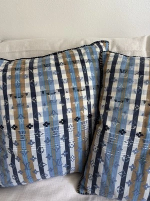 Authentic Louis Vuitton Throw Pillows - Image 1 of 3