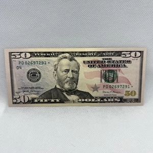 Serie 2017A US Fifty Dollar Schein Star Note 50 $ Cleveland PD 02697291 * - Bild 1 von 2