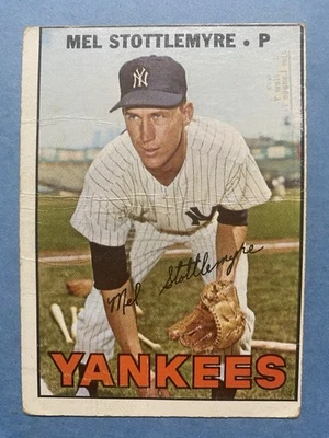 Tarjeta de béisbol 1967 Topps - Mel Stottlemyre #225 New York Yankees Foto 1 de 2