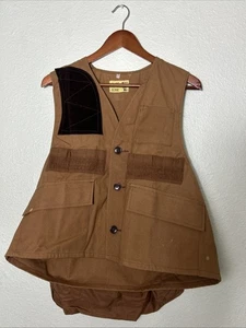 Vintage 1960’s Nesco Hunting Apparel Canvas Shooting Vest Men’s Medium Japan - Picture 1 of 13