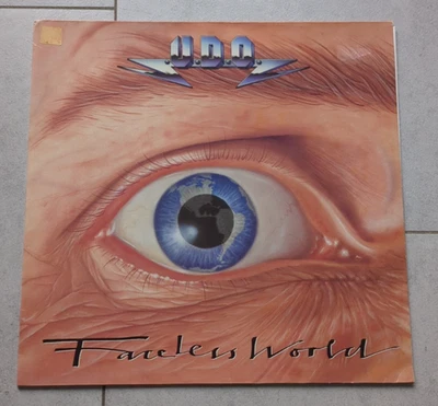 UDO  U.D.O.   Faceless World  Vinyl LP Schallplatte 1990 EU OIS EX/EX - Bild 1 von 4