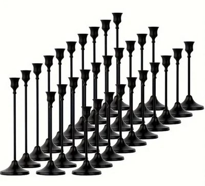 30 Piezas Candelabro A Granel Oro Cónico Candelabro Metal Candelabro... Foto 1 de 4