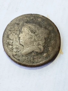 1817 Coronet Head 15 Stars Large Cent AG Rotated Dies~ 90° - Picture 1 of 3