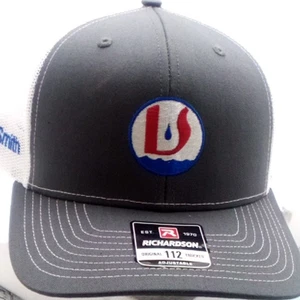 Richardson's Original 112 Trucker Adjustable Cap, Lewis Smith Logo New Free Ship - Picture 1 of 6