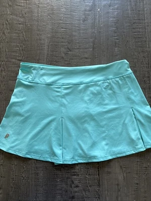 Falda Tenis Prince Mediana Turquesa Volantes Pickleball Falda Plisada Elástica Foto 1 de 4