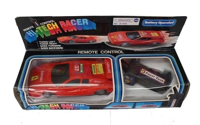 Vintage 1980's Remote Control Hi-Tech Racer Ferrari Racing Car - Ex Shop Stock - Image 1 of 4