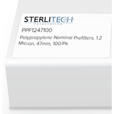 Sterlitech Ppf1247100 Polypropylene Nominal Prefilter, 1.2 Micron, 47mm, Pk100