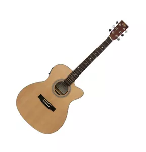 Electro Acoustic Guitar Cutaway D Matt Finish Spruce top Model 3552CE by SX - Picture 1 of 7