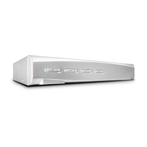 Commutateur KVM Pro 4 ports DVI-I à liaison unique, USB 2.0 et audio - Photo 1/2