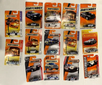 Matchbox Police Sheriff Patrol Lot of 14 Diecast Cars Assorted Bundle - Image 1 of 4
