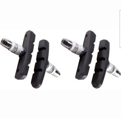 2 PAIRS V BRAKE BLOCKS CYCLE BIKE MTB MOUNTAIN BIKE BRAKE BLOCKS PADS 70MM NEW - Image 1 of 4