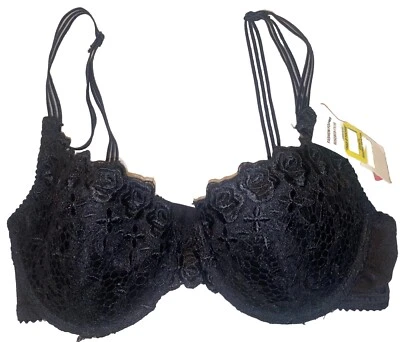 NUEVO CON ETIQUETAS Moda Formas Sujetador Estilo 9700 Negro Talla 34B Nuevo Tienda de Lencería con Etiquetas Foto 1 de 4