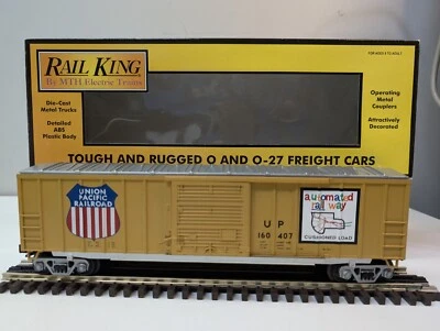 MTH RailKing #30-7443 UNION PACIFIC #160407 50'   Modern Single Door BOX CAR/Box - Image 1 of 4