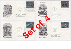 TurtlesTradingPost- Motorcycles #4085-88 2006 FDC- Artcraft Variety Cachet - Picture 1 of 3