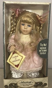 DanDee Collectors Choice MUSICAL Genuine Fine Bisque Porcelain Doll 10" - Picture 1 of 5