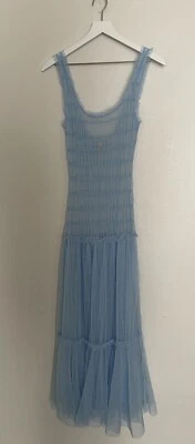 Free People Intimately Let’s Talk Tutú Slip Azul Bebé Transparente Maxi S Foto 1 de 4