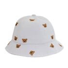 Babys Bucket Hat Toddler Fisherman Hat Sunhat For Babys Embroidery Bear Hat