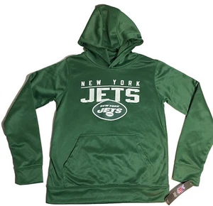 Boys team apparel New York Jets Football Pullover Hoodie - Size Large - NEW - Picture 1 of 3