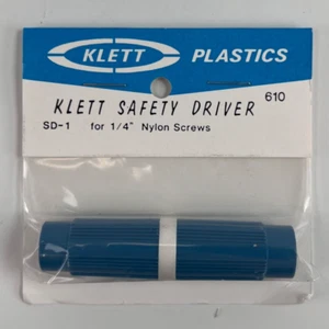 Klett SD-1 Avvitatore di Sicurezza per Viti Nylon 1/4" n. 610 NOS Made USA Strumento Vintage - Foto 1 di 2