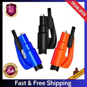 3PCS Car Emergency Window Glass Breaker Seatbelt Cutter Keychain, Family Rescue! - Picture 1 of 12