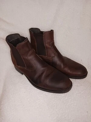 Chaps Hombre Botines 10M Cuero Genuino Marrón Oscuro  Foto 1 de 4