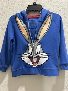 Six flags XS Jacket Sweater Hoodie Youth Unisex Looney Tunes Bugs Bunny - Picture 1 of 7