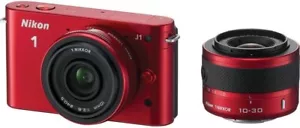 Nikon 1 J1 10.1MP Digital Camera- Silver, w/10mm Lens- 10-30mm lens - Picture 1 of 11