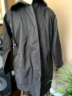Chaqueta de lluvia parka negra Kenneth Cole para hombre talla XL de colección Foto 1 de 4