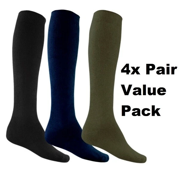 Socks Long Extra Thick Bamboo 4x Pair Mining Motorcycle Gumboot High Safety boot - image 1 of 1