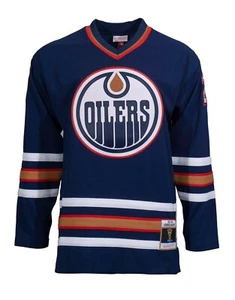 Mitchell & Ness Edmonton Oilers #27 Blue Line Hockey Jersey New Mens SMALL $225 - Picture 1 of 3