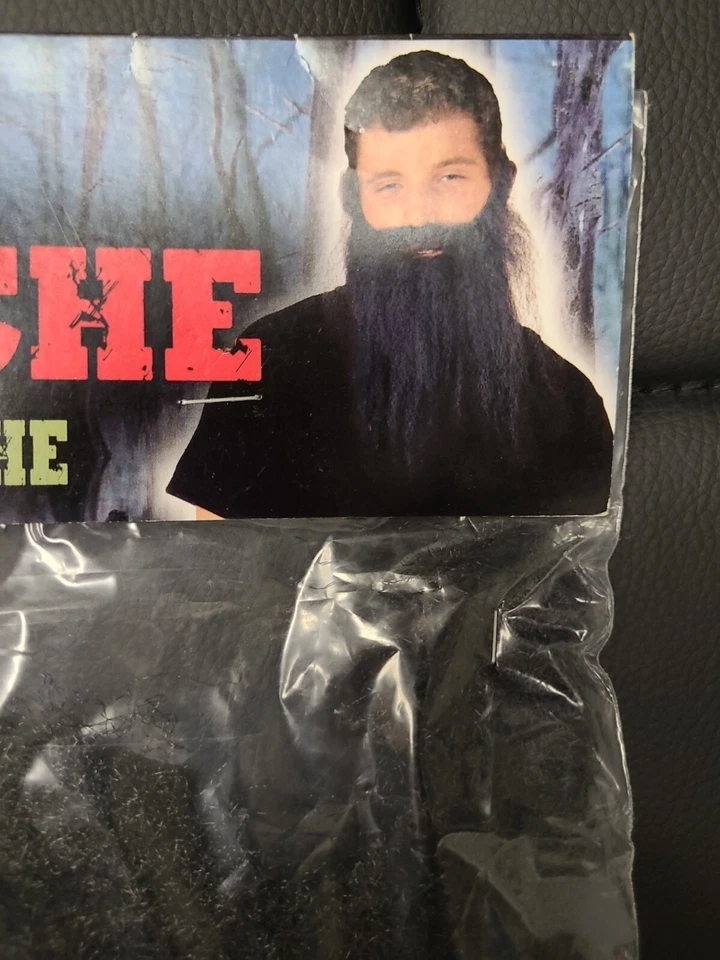 Beard Curly Synthetic Hair Beard/Mustache Costume Disguise Assorted Colors - Image 1 of 4