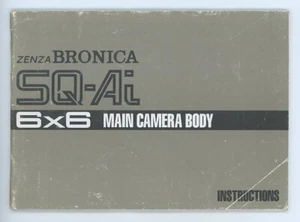 Bronica SQ-Ai Instruction Manual. Lots More Medium Format Camera Books Listed - Picture 1 of 3