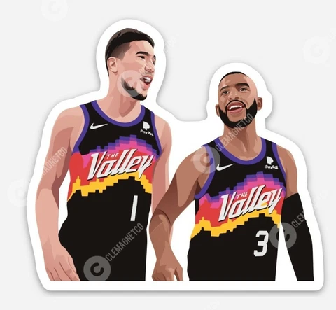 Devin Booker Chris Paul MAGNET - Phoenix Suns Arizona NBA West Coast Basketball Cover
