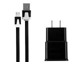 2A AC Home Wall Charger + Noodle USB Cord for ASUS Google Nexus 7 ME370t Tablet