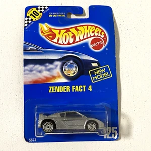 Carta Hot Wheels Speed Points Blue 1990 #125 ZENDER FACT 4 Argento con Cromo UH Sp - Foto 1 di 13
