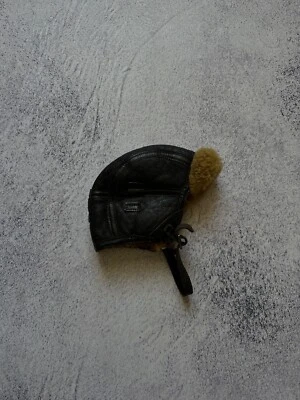 Rare Pilot Aviator Sheepskin Leather Hats Size S (WW2 Style) - Image 1 of 4