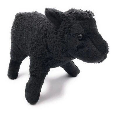 Plüschtier Kuscheltier Stoff Tier Schaf schwarz Mufflon stehend 20 cm