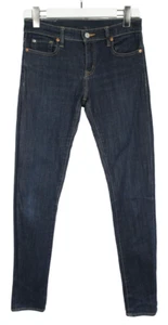 RALPH LAUREN Denim&Supply Jeans Super Skinny Donna W29/L32 Blu Scuro Stretch - Foto 1 di 11