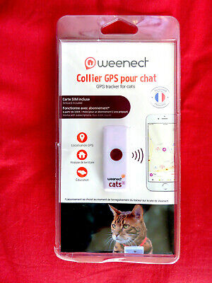 Collier GPS Pour Chat - Weenect - Fonctionne Avec Abonnement - Neuf • 42€